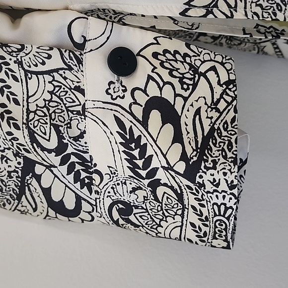 Zara Satin Paisley Print Button-Up Blouse Size Small - Picture 14 of 16